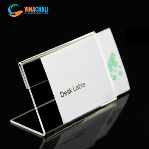 Menu Mica Chữ L, Mica Để Bàn, Bảng Mica Để Giá, Thông Tin Sản Phẩm - Mica Trong Suốt - Nhiều Kích Thước A4 A5 A6 A7