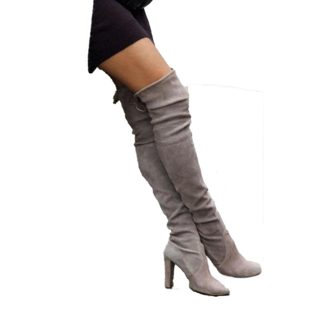 Giày boot nữ cổ cao thắt dây mùa thu | BigBuy360 - bigbuy360.vn