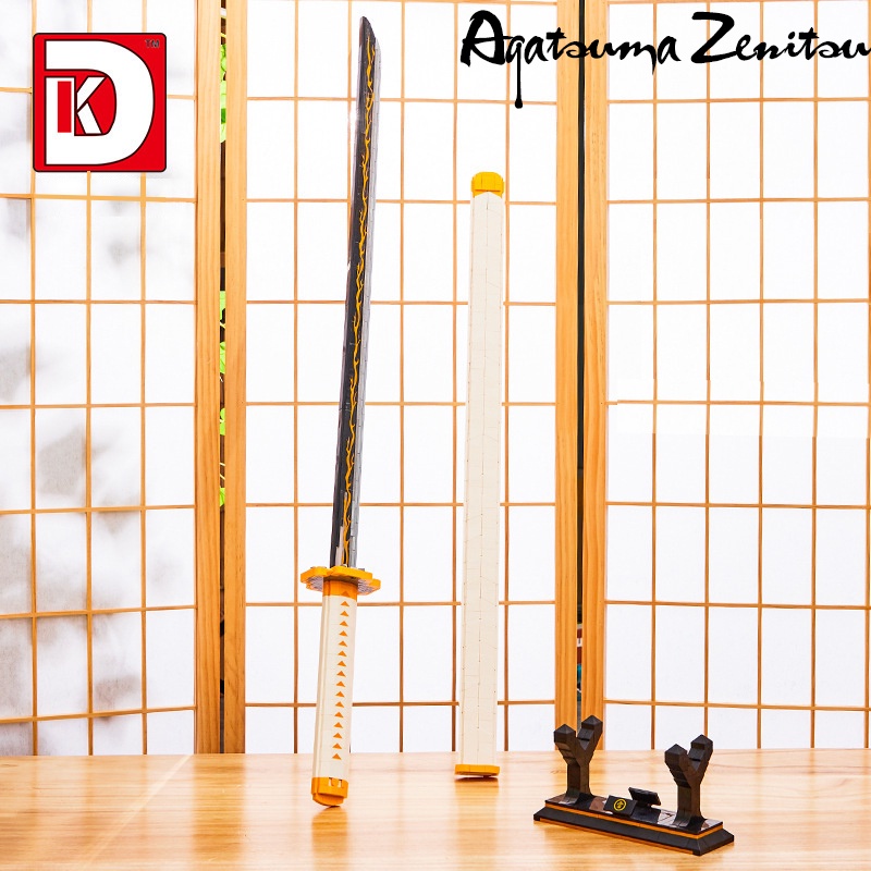 Đồ Chơi Lắp Ráp Mô Hình Thanh Kiếm Agatsuma Zenitsu Nichirin Sword DK1506 Với 956 PCS