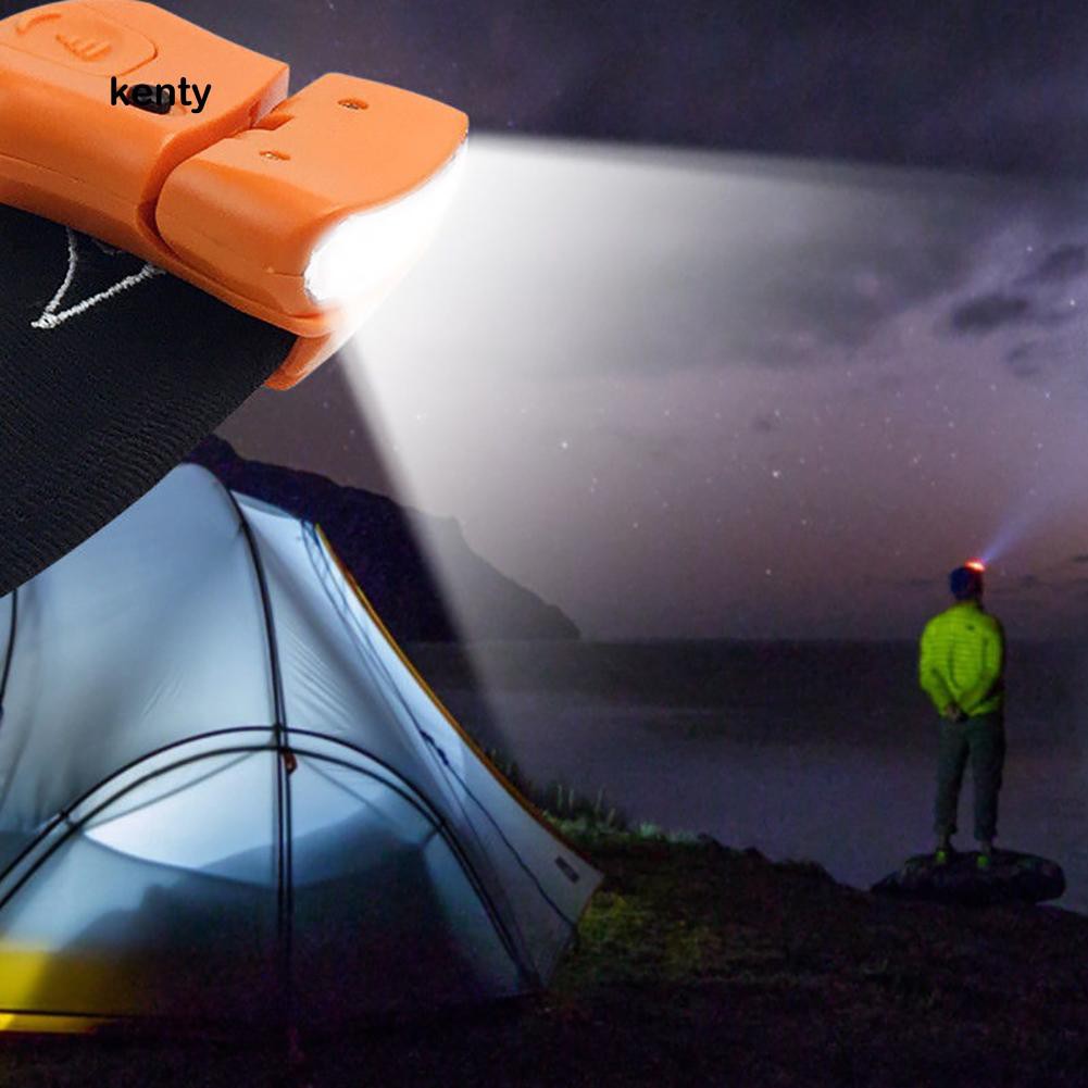 Kt★Đèn Led 5 Bóng Có Kẹp Gắn Mũ Lưỡi Trai