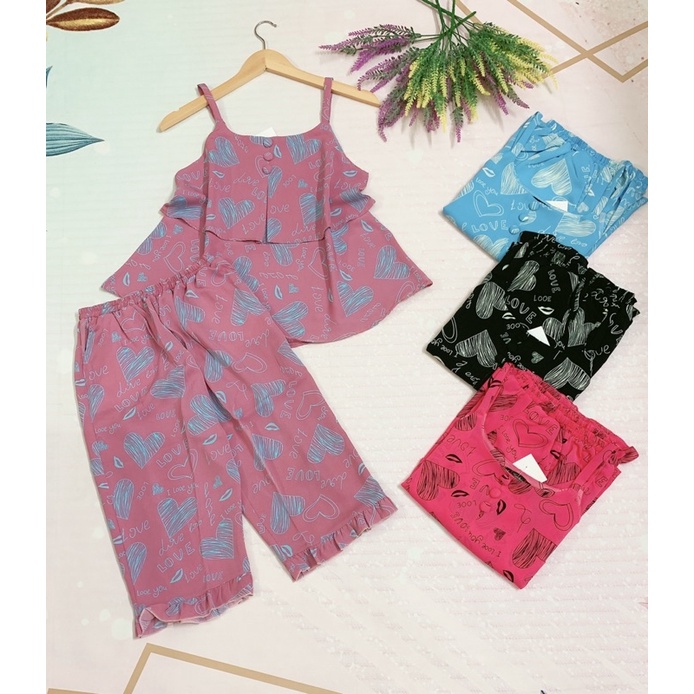 Đồ bộ nữ dây 2 tầng 🌺 SIÊU XINH🌺 vải mango mềm, mịn, mặc mát.