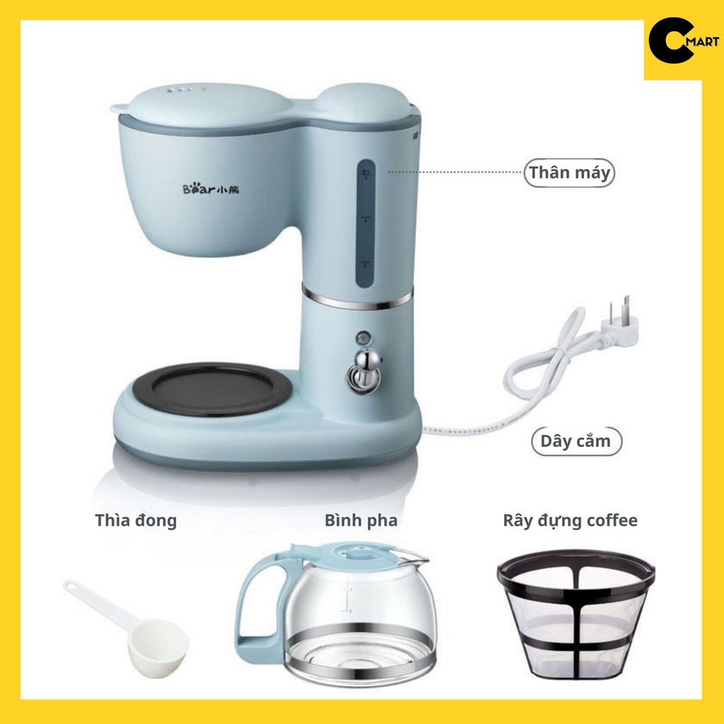 Máy pha cà phê coffee KFJ-A06K1 BEAR chính hãng kèm ảnh thật [CMART.COM.VN]