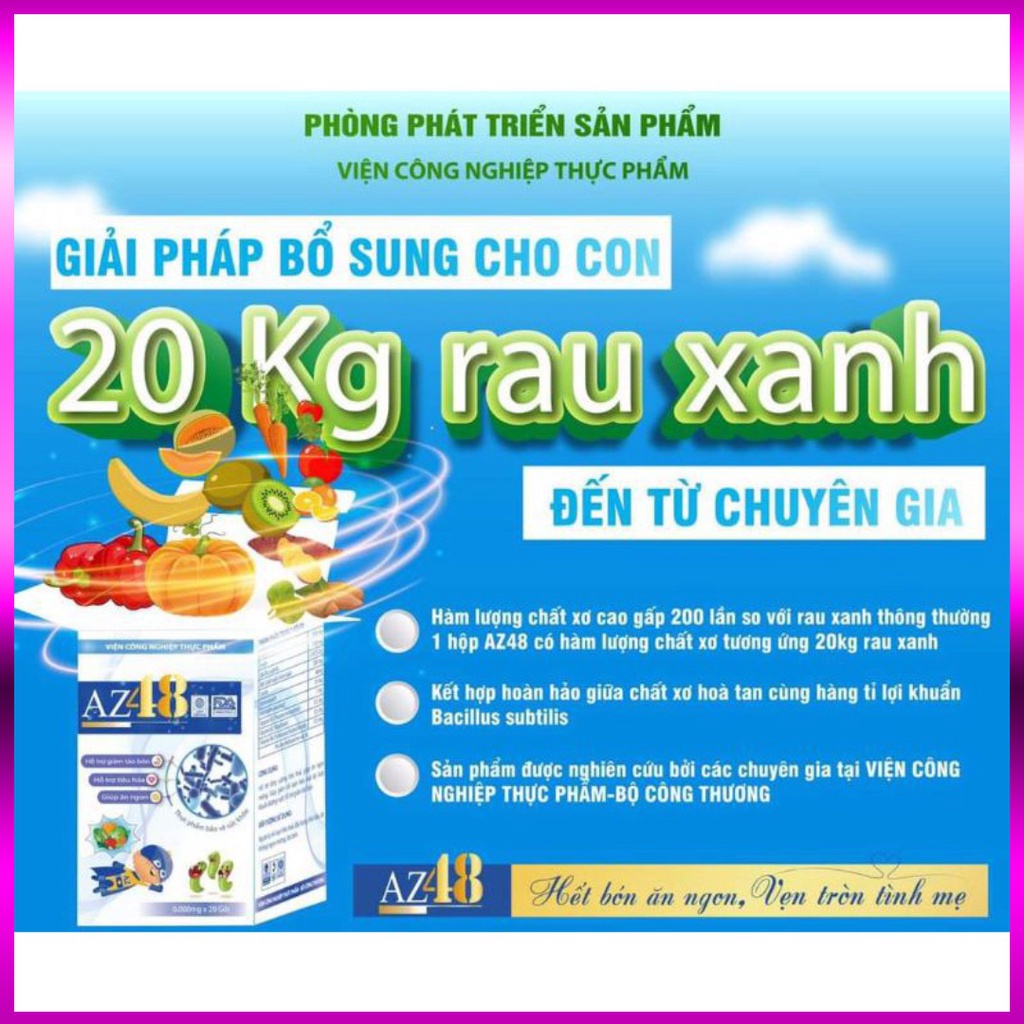 MEN tiêu hóa cho bé AZ48 - Men tiêu hoá az48 giúp bé hết táo bón, hết biếng ăn+ tặng 2 gói men-Tinhdaubuoingahoang1994