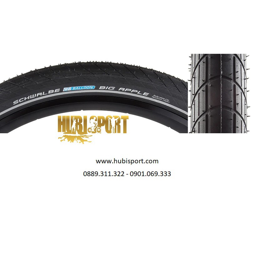 Lốp Schwalbe Big Apple Performance Lite RG 20 "x 2.0