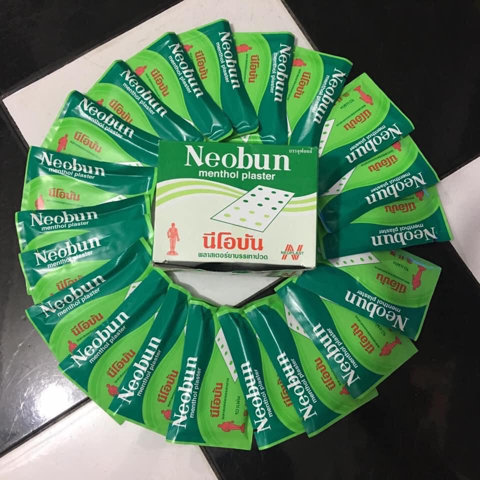 1Gói (10 miếng) CAO DÁN NEOBUN Thái lan