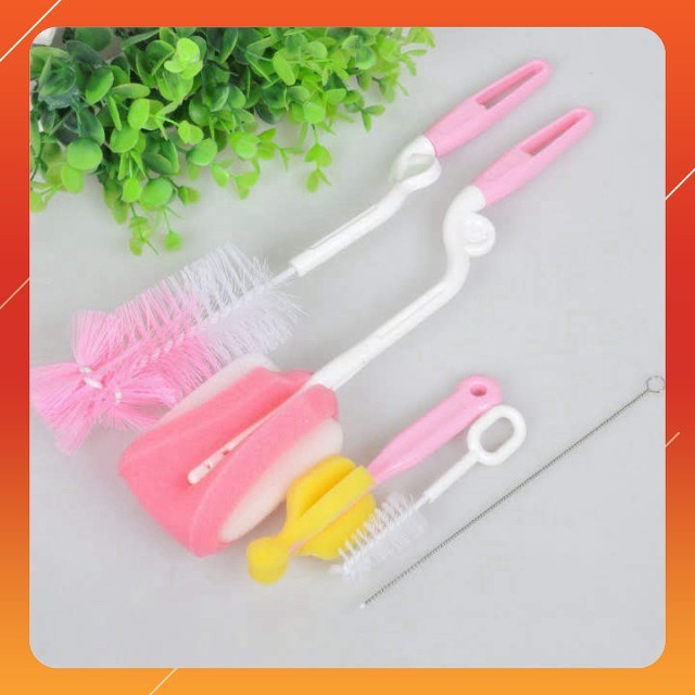 Bộ 5 Dụng Cụ Cọ Rửa Bình Sữa Cho Bé