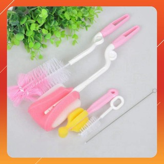 Bộ 5 Dụng Cụ Cọ Rửa Bình Sữa Cho Bé