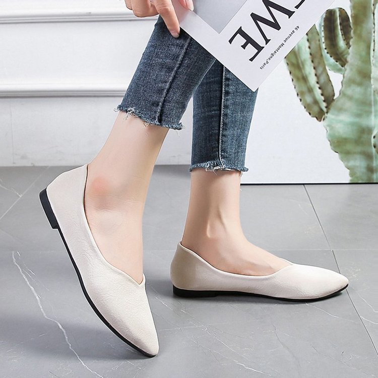 Giày Búp Bê Da Mềm Mũi Nhọn Hợp Thời Trang Size 35~41 42 43 | BigBuy360 - bigbuy360.vn