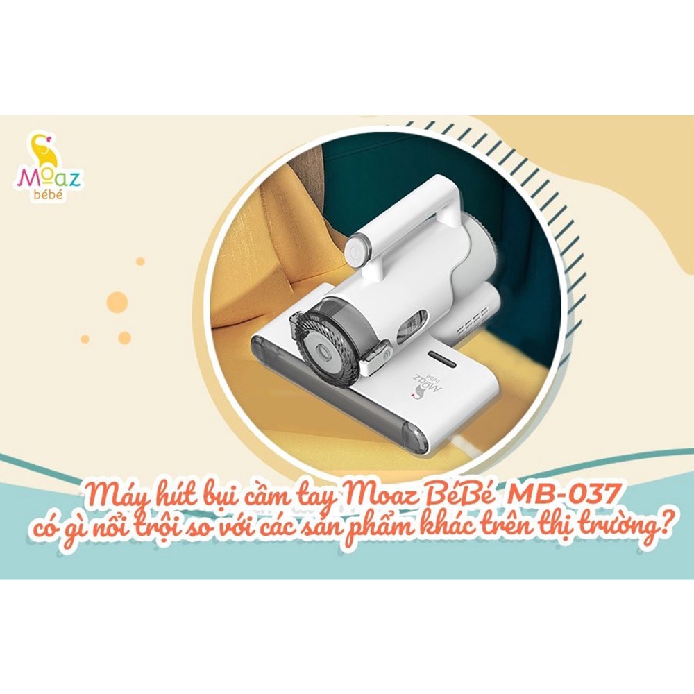 Máy hút bụi giường nệm cho bé Moaz Bebe MB037 mini cầm tay diệt khuẩn