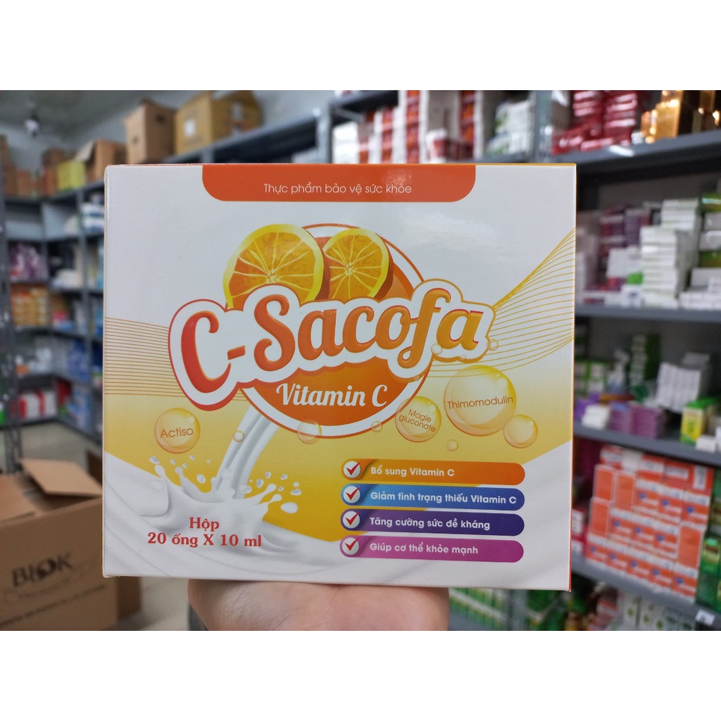 C-Sacofa hỗ trợ tăng cường sức đề kháng giúp cơ thể khoẻ mạnh
