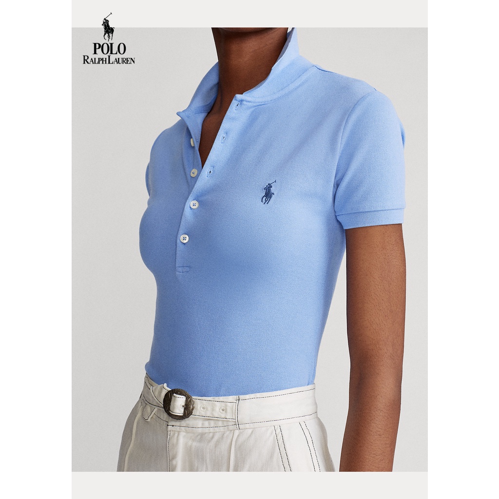 Áo polo Cotton Nguyên Chất Tay Ngắn Thêu Họa Tiết Thời Trang Mùa Hè 2022 Dành Cho Nữ 9 Màu