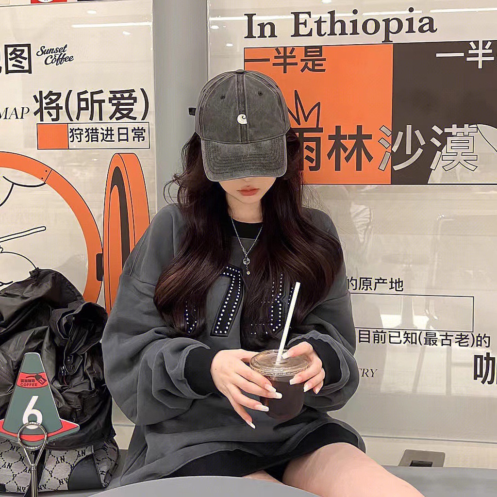 Áo Nỉ Sweater Số 0735 Dáng Rộng Màu Xám Nam Nữ Uniex Phong Cách Hàn Quốc Uzzlang