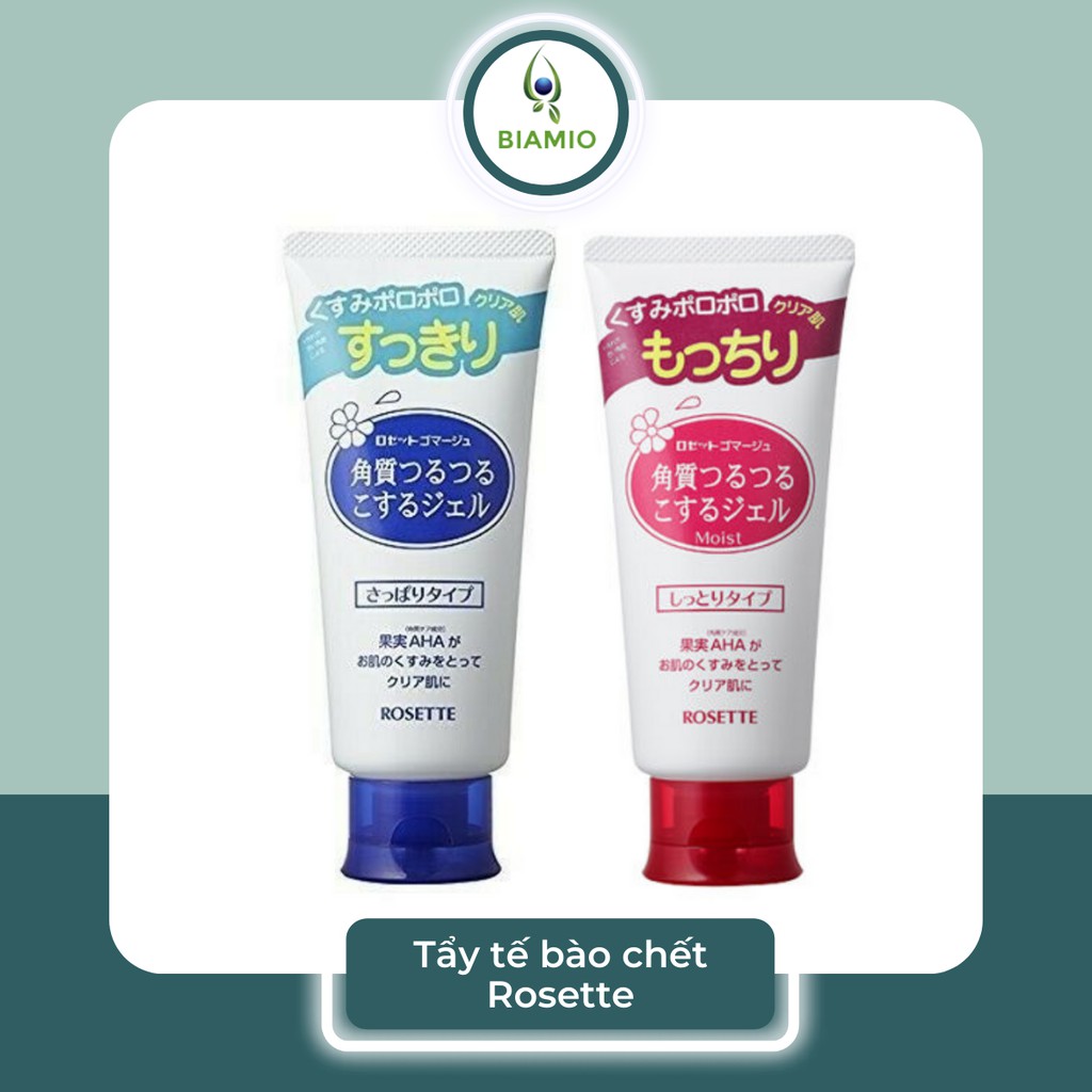 Gel tẩy tế bào chết Rosette Peeling Gommage Gel Nhật Bản cho da dầu da khô nhạy cảm TBC01