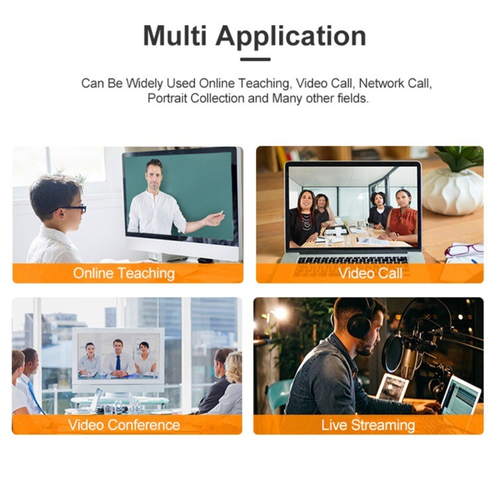 Full HD Webcam 1080P Camera HD USB Webcam Máy Tính Máy Tính Web Camera Tích Hợp Micrô Video Camera Cho Máy Tính Xách Tay PC Giáo Dục Trực Tuyến | BigBuy360 - bigbuy360.vn