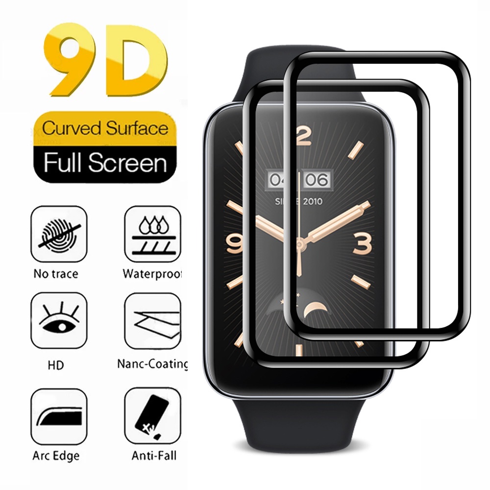 Kính Cường Lực HD Trong Suốt Viền Cong Toàn Màn Hình Chống Trầy Cho Đồng Hồ Thông Minh Xiaomi Band 7 Pro