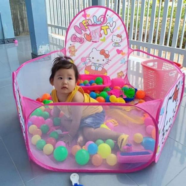 Lều bóng kèm 100 bóng  - nhà quây bóng cho bé