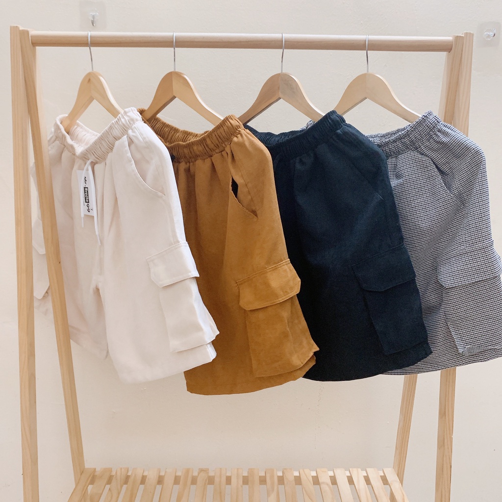 QUẦN SHORT UNISEX NGẮN TÚI HỘP BASIC MR SMILE 99 SHOP