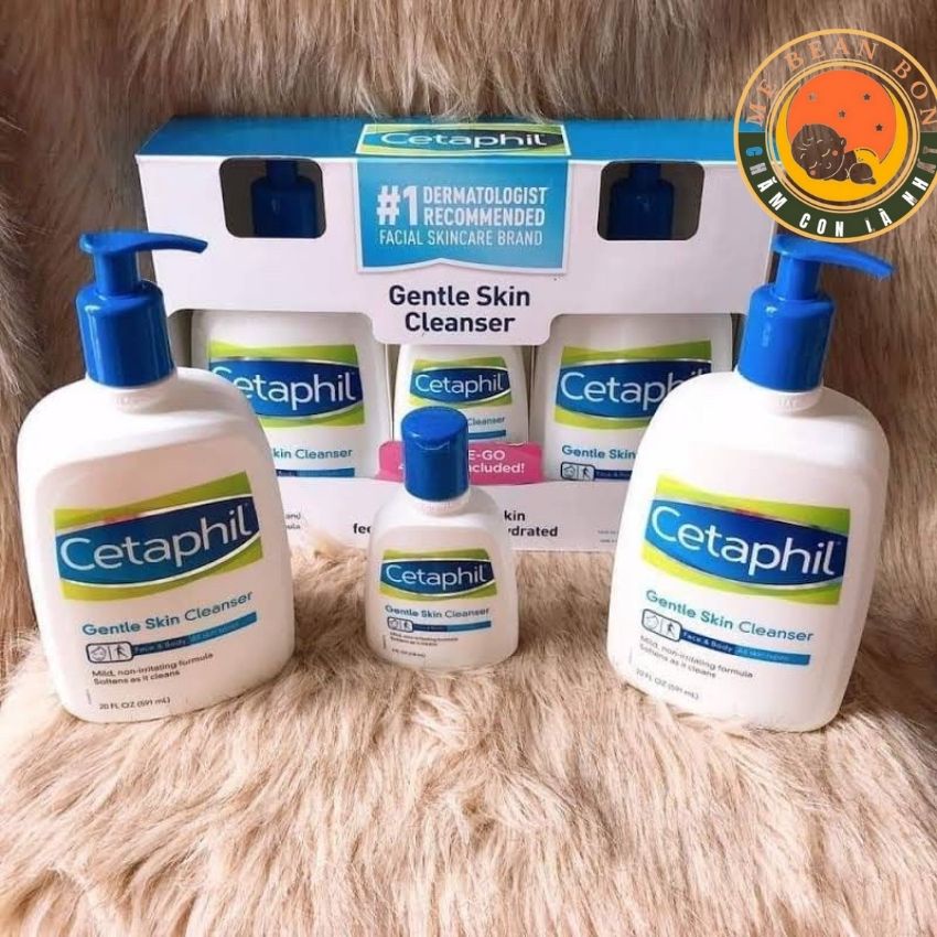 Sữa rửa mặt Cetaphil Gentle Skin Cleanser 1 lít Sữa Tắm Centaphil Úc làm sạch da nhạy cảm, da dầu, da hỗn hợp, da khô