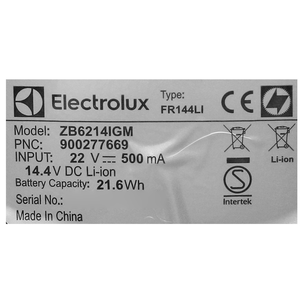 Máy hút bụi cầm tay Electrolux ZB6214IGM công suất 54W có đầu hút cho xe hơi - Chính hãng BH 2 năm