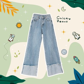 [QUẦN] Quần jeans lật ống - Chicky Jeans