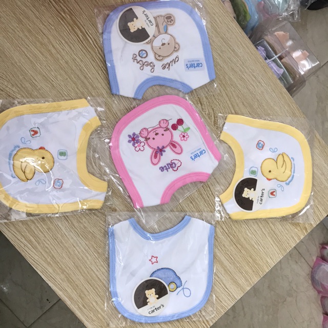 Yếm cotton 2 lớp Carters cho bé