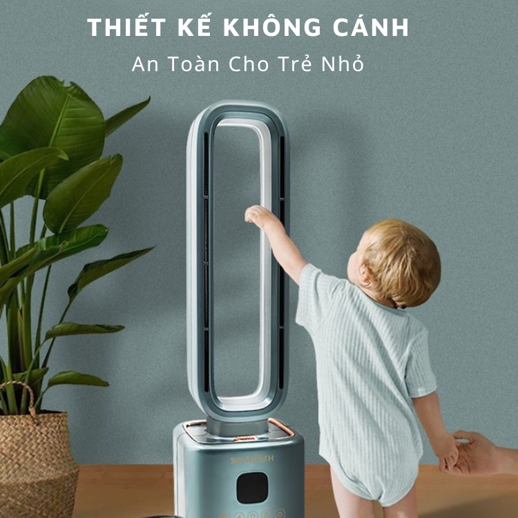 Quạt Không Cánh Skyworth, Quạt Tháp Cao 81cm Có Điều Khiển