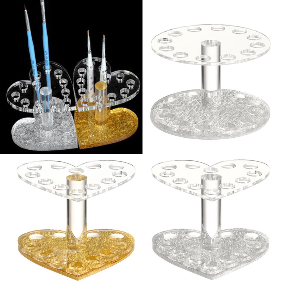 Giá Đỡ Cọ Trang Trí Móng Hình Tròn / Trái Tim