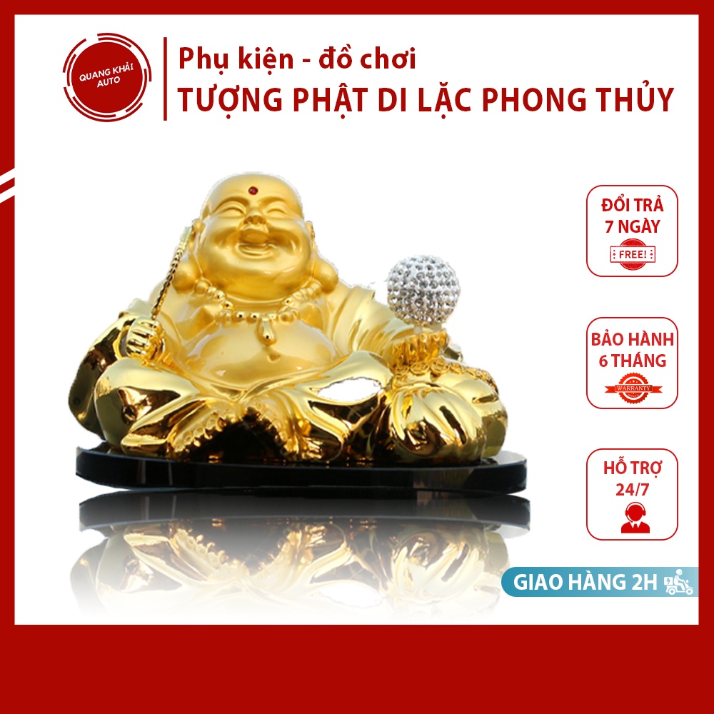 Tượng Phật Di Lặc Phong Thủy Cầu Tài Lộc - Bình An Chạy bằng năng lượng mặt trời