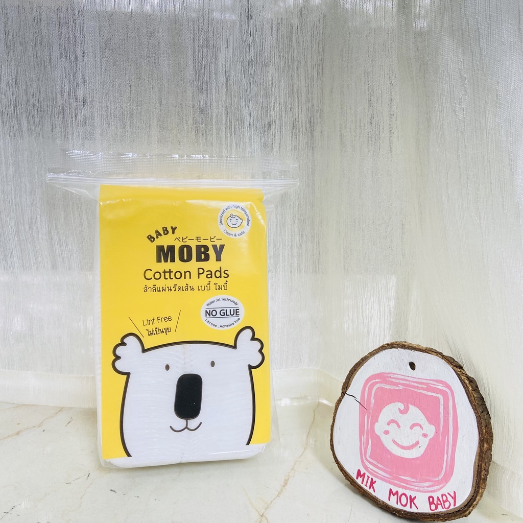 Khăn khô đa năng, bông miếng MOBY 100 miếng gói 0.5 và 1.5g