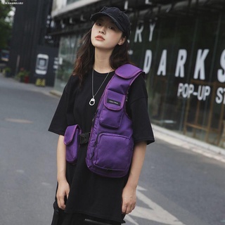 Túi đeo trước ngực nhiều túi đa năng phong cách hip hop thời trang đường - ảnh sản phẩm 7
