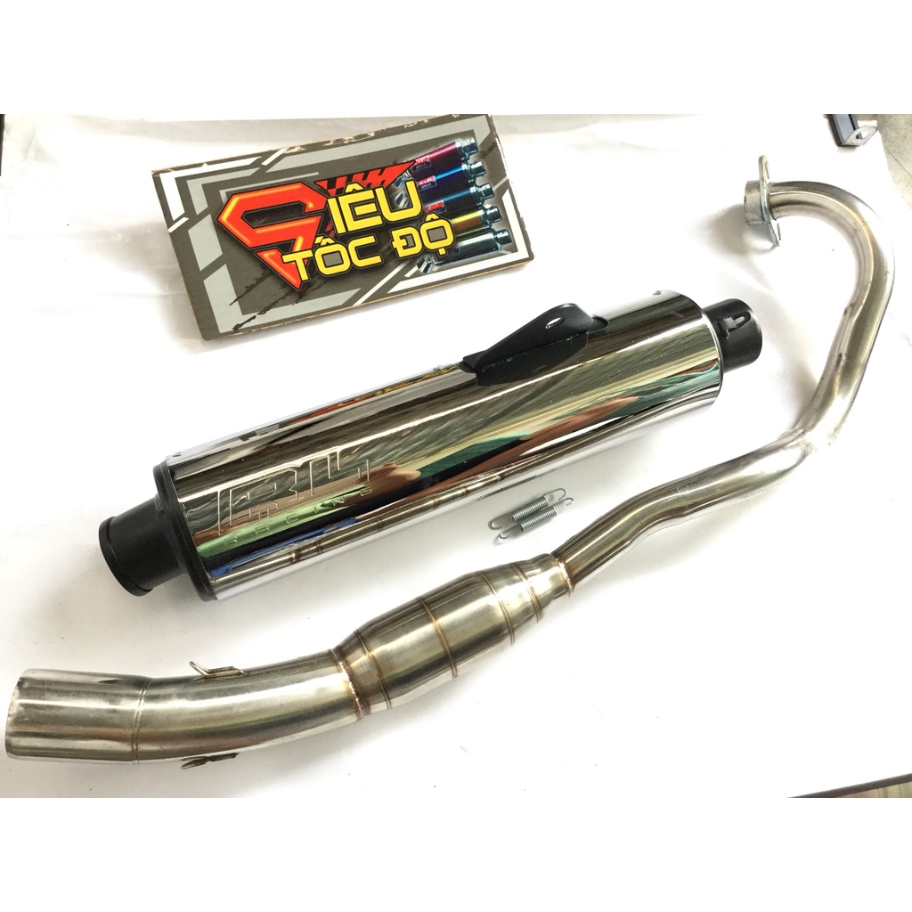 Pô Tăng CBR ĐẦU ĐEN FULL CỔ BẦU HƠI INOX GẮN NHIỀU LOẠI XE