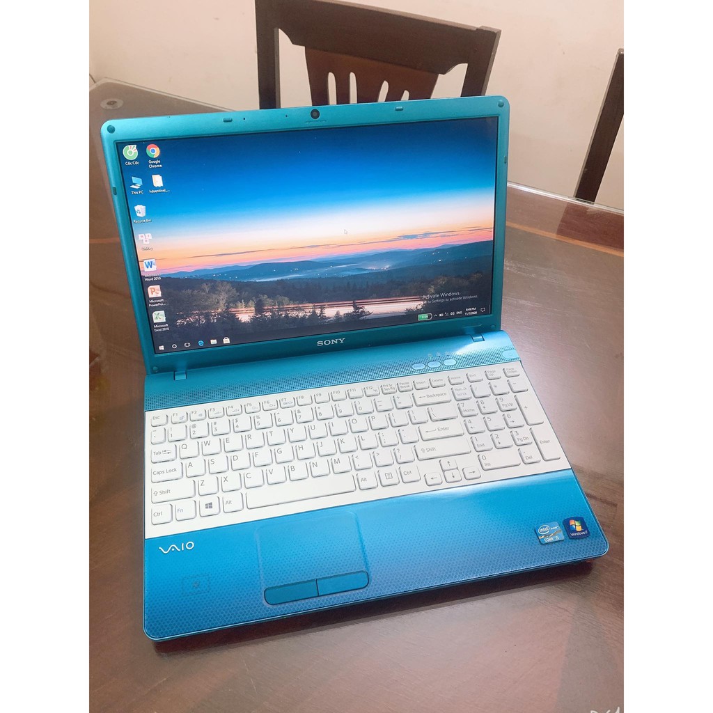 Máy chất Sony vaio VPCEB màu xanh dương . Chíp core i5 xung nhịp cao , ram 4gb , ssd 120gb chơi được game | WebRaoVat - webraovat.net.vn