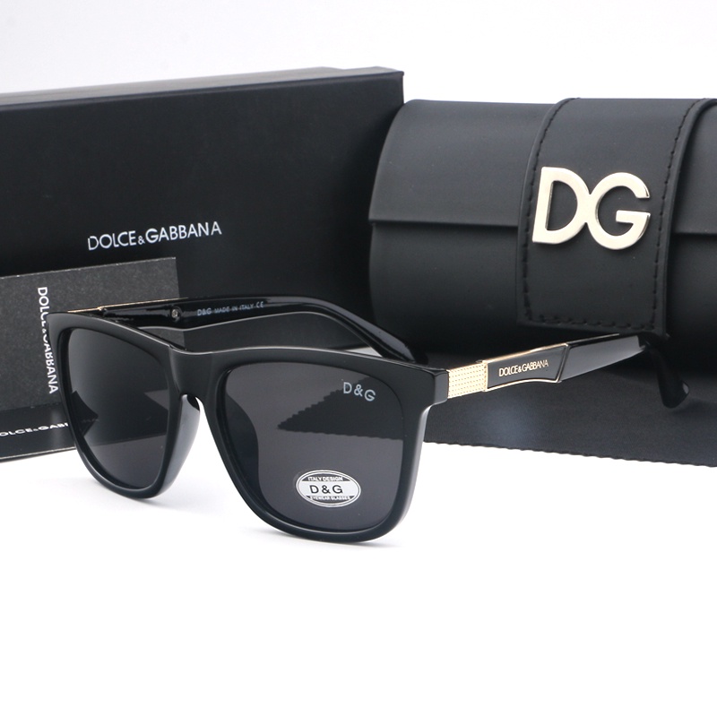 DOLCE &amp; GABBANA Kính Mát in Chữ Nhiều Màu Sắc Phong Cách Cổ Điển Thời Trang Chống Tia uv400 Dành Cho Nam Và Nữ