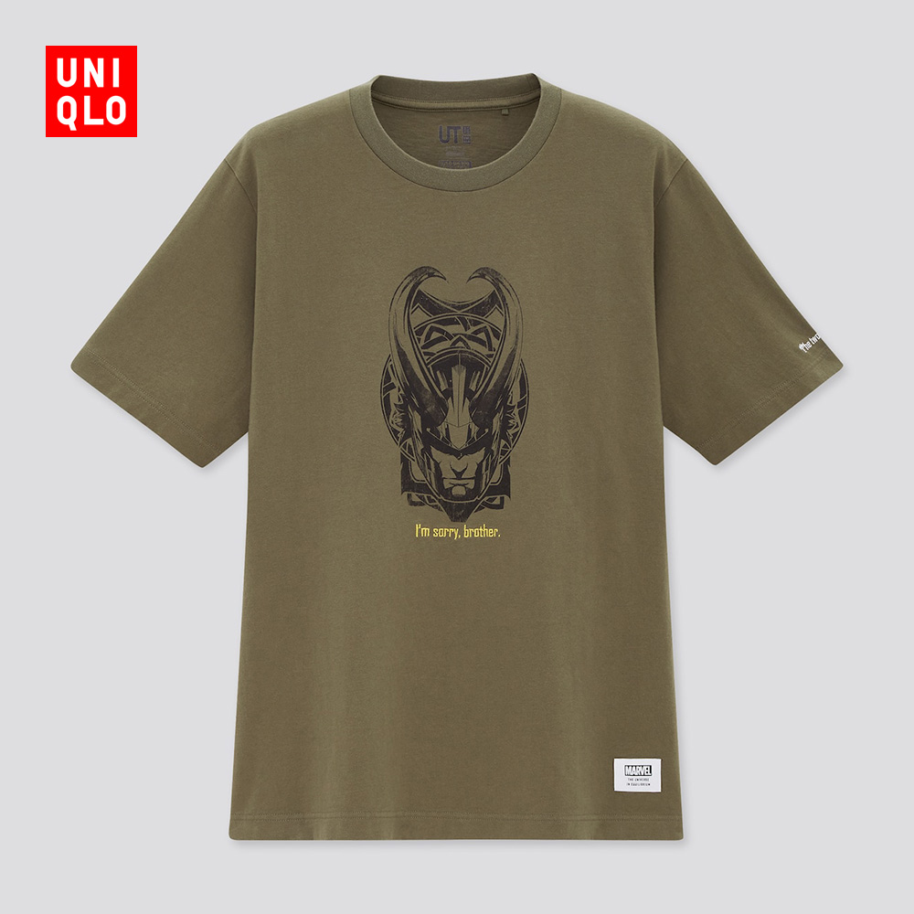 UNIQLO Áo Thun Tay Ngắn In Hình Marvel Trẻ Trung Thời Trang Nam Nữ (Ut) (Marvel Series) 431237