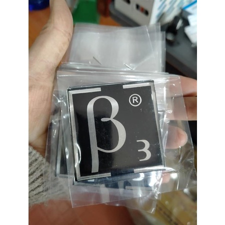 Tem dán thùng loa B3 nhựa dẻo vuông màu đen