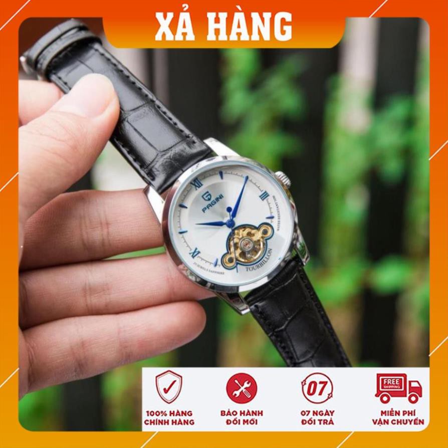 [Chính Hãng 100%] Đồng Hồ Nam PAGINI PA19966 - Đồng hồ cơ automatic lộ máy hàng chính hãng, Bảo hành 5 năm