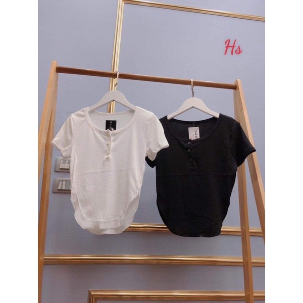 Áo cộc tay cài cúc đuôi tôm HS6