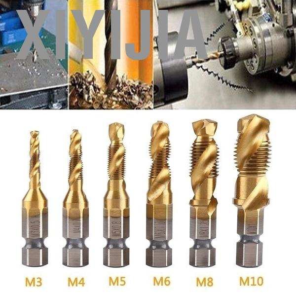 Bộ 6 Mũi Khoan Kim Loại Phủ Titan M3-M10 Ark Cao Cấp