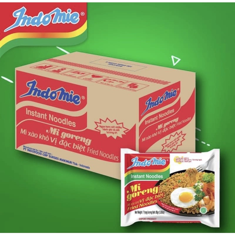 THÙNG 40 GÓI MÌ XÀO KHÔ INDOMIE SIU ĐỈNH - ĂN LÀ NGHIỀN