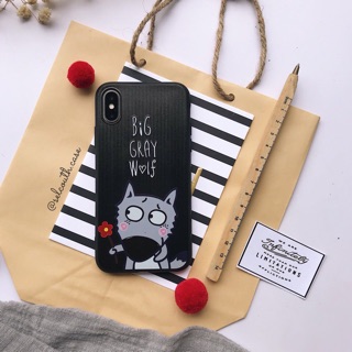 Ốp iphone cô gái quàng khăn đỏ + sói xám