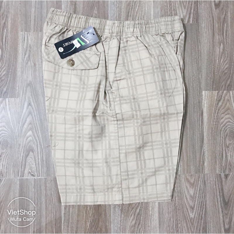 Quần ngố kaki nam trung niên chất mềm mát