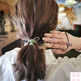 Dây cột tóc kiểu dáng khủng long nhỏ nhiều màu đáng yêu