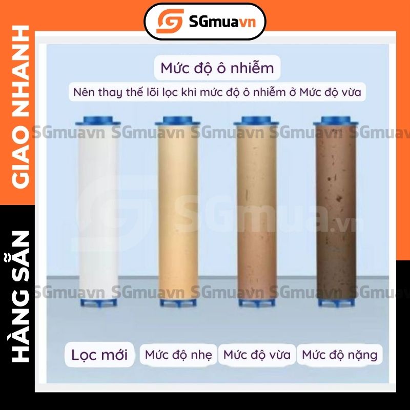 Lõi lọc nước thay thế phụ kiện chuyên dụng thích hợp với các loại vòi sen có lọc nước