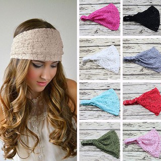 Khăn turban trùm đầu họa tiết ren
