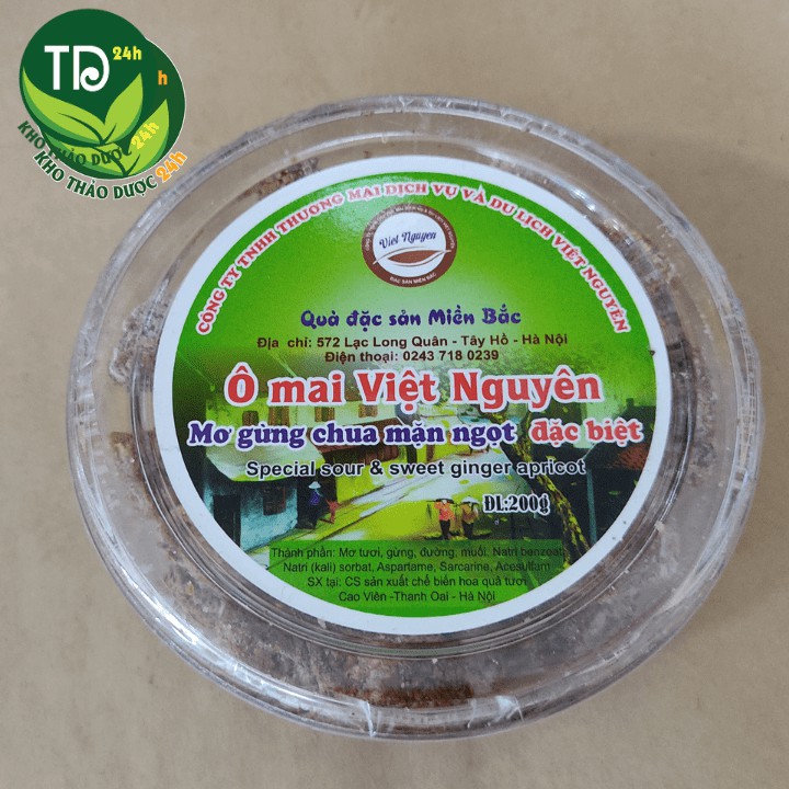 Mơ gừng chua mặn ngọt chua mặn ngọt đặc sản Hà Nội loại ngon - Kho thảo dược 24h