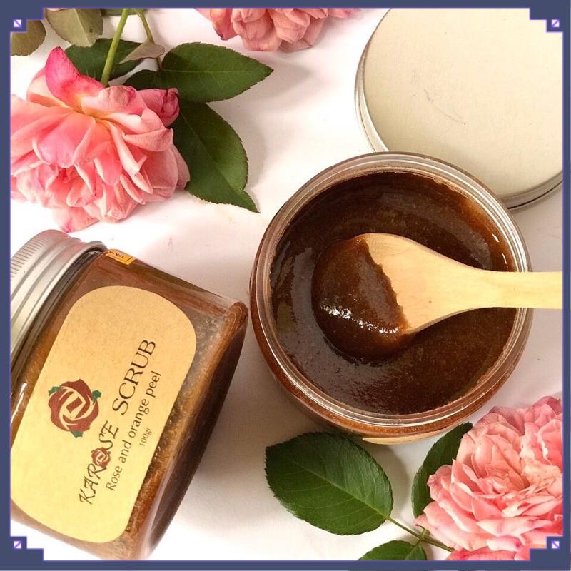 Rửa Mặt Tẩy Da chết Hoa Hồng Karose Face Scrub 100g