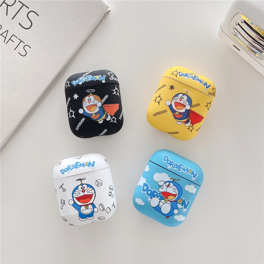 Vỏ Bảo Vệ Hộp Sạc Tai Nghe AirPods Pro2 AirPods Pro AirPods gen3 AirPods 2 Bằng Silicon Họa Tiết Hoạt Hình Doremon