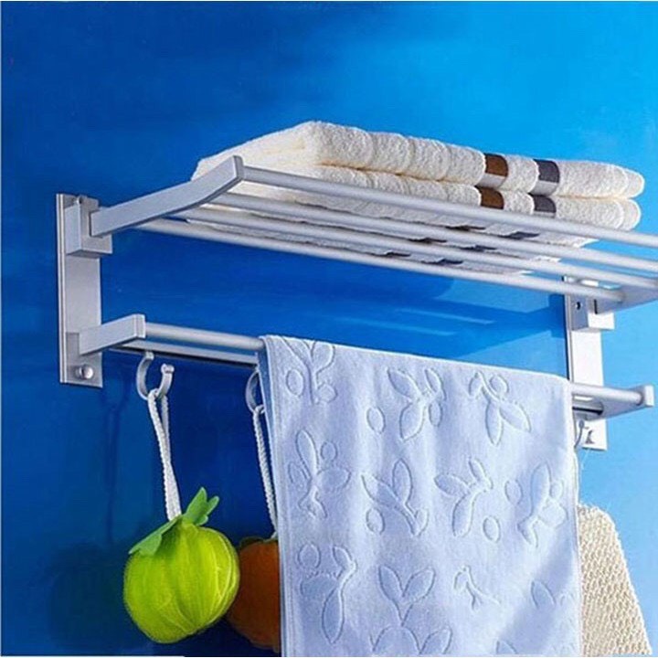 Kệ Nhà Tắm, Giá Treo Khăn Nhà Tắm Để Đồ Dùng Inox Đa Năng Gắn Tường