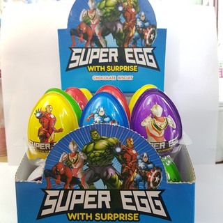 Combo Hộp 24 Trứng Socola Đồ Chơi Thái Lan - Supper Egg