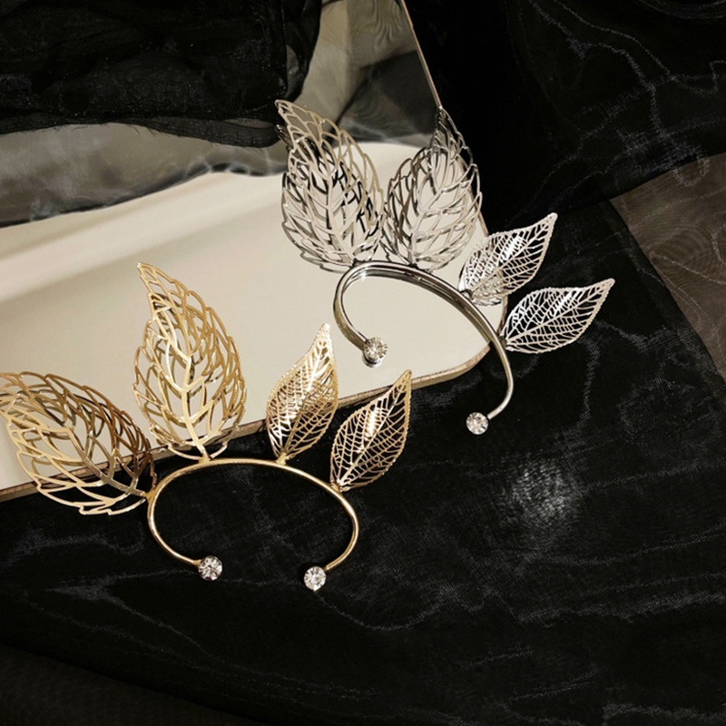 1 Khuyên Tai Trái Hình Lá Cây Thời Trang Retro